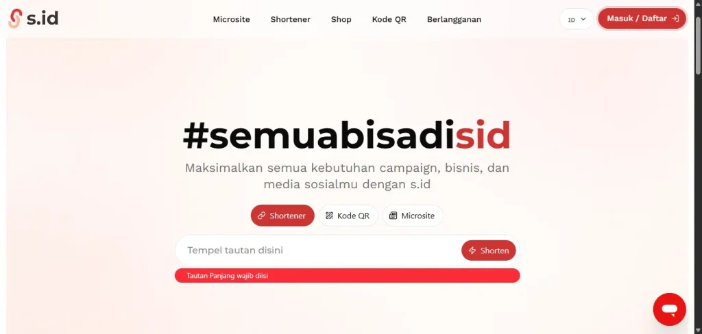 Platform Pemendek Link